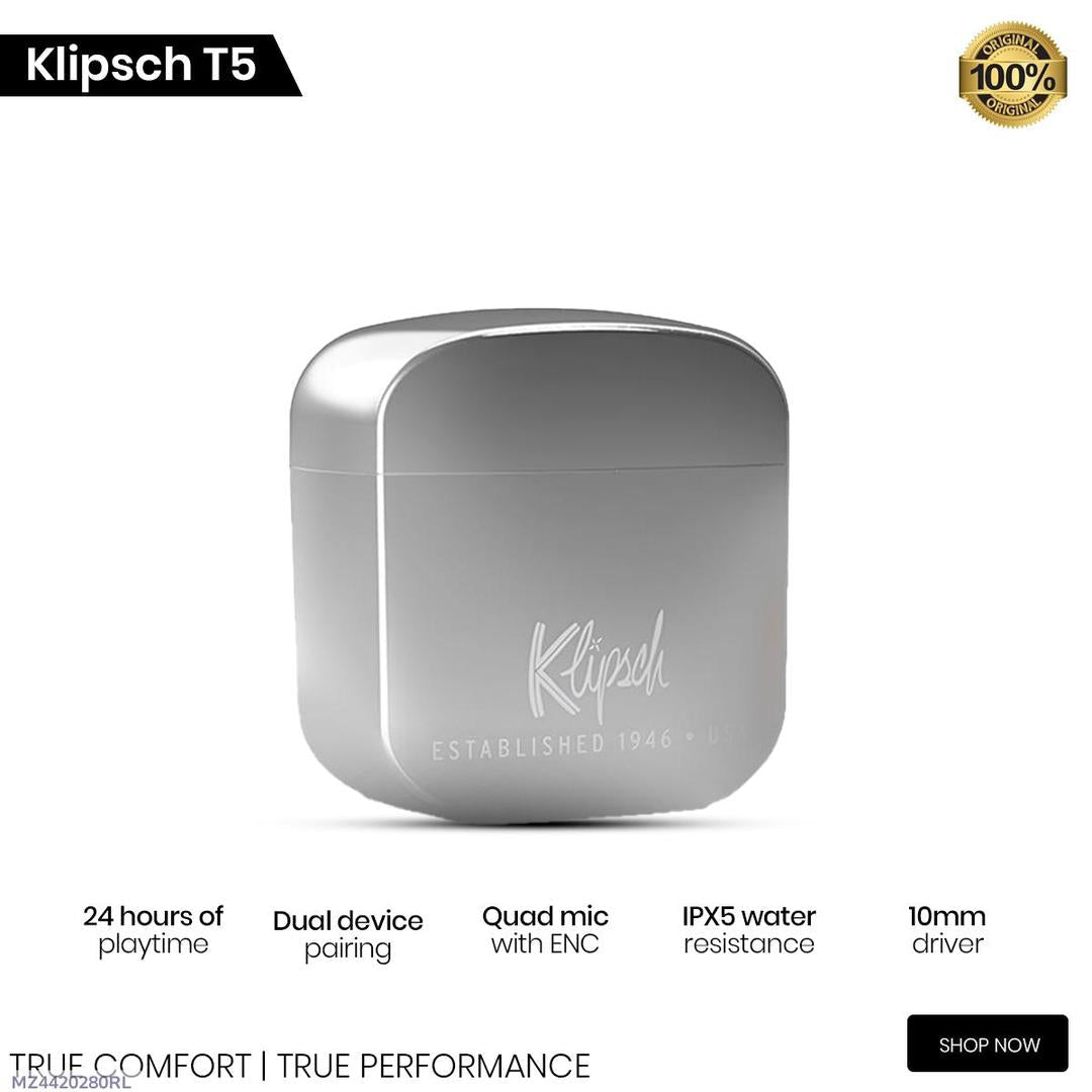 New T5 ( Klipsch) Metal Wireless Earbuds