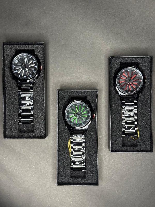 Spinning Stainless steel watch
