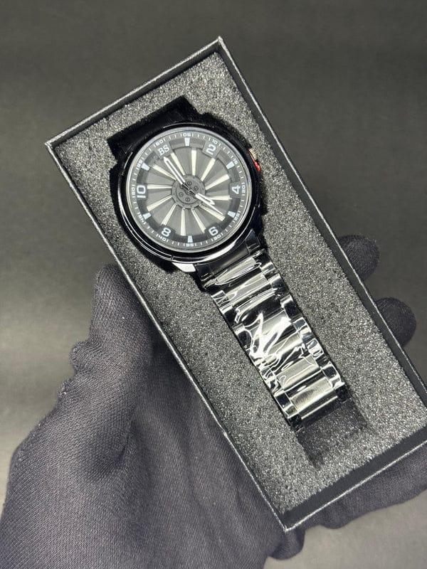 Spinning Stainless steel watch