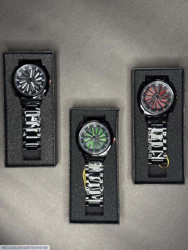 Spinning Stainless steel watch