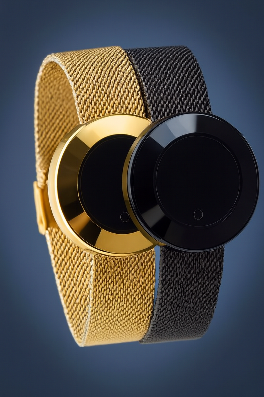 Ladies Smart Watch with Mesh Strap (Black)